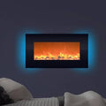 Black Wall Mounted Electric Fireplace M3246