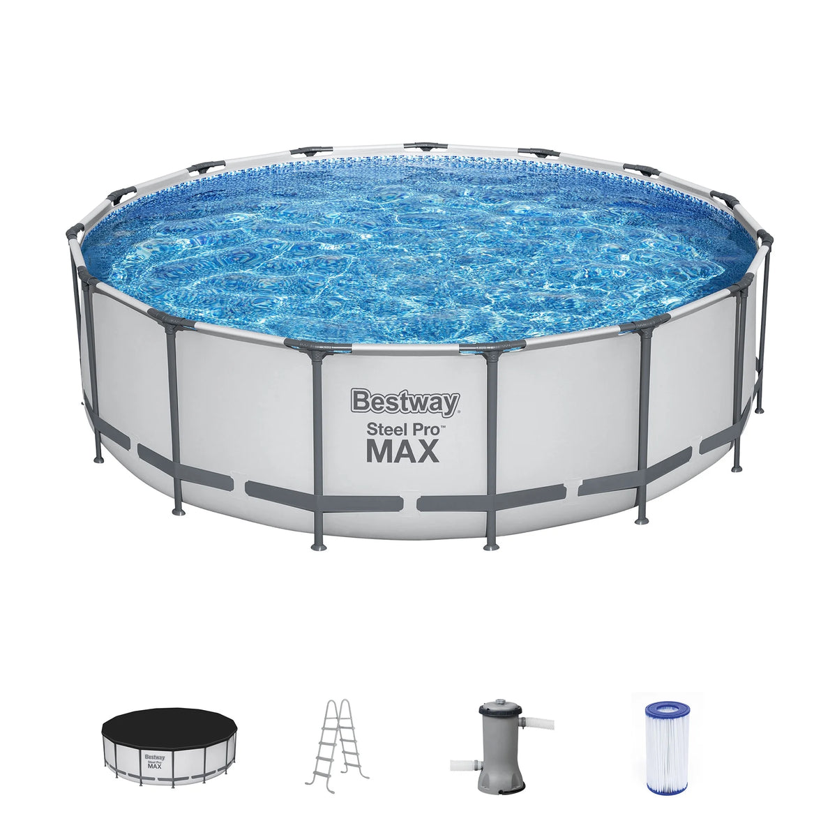 15' x 42 Round Above Ground Swimming Pool Set E73331