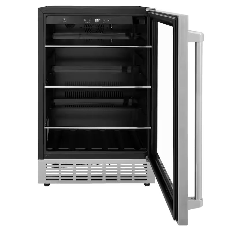 24 in. Single Zone 154-Can Stainless Steel Beverage Fridge P191