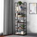 6-Tier Adjustable Wood and Metal Bookcase C654042