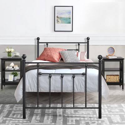 14x22 Bed Frame Twin Black U124602