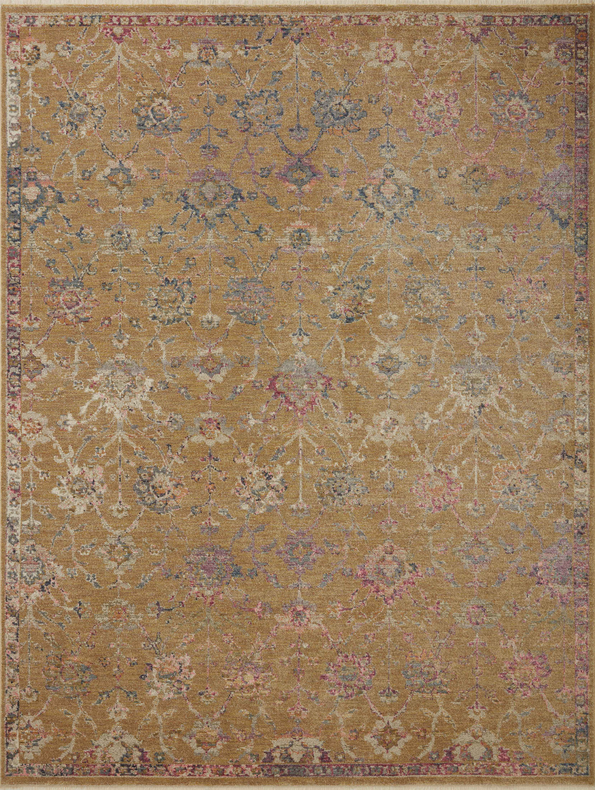 Gold 6'3 x 9' Rug D7712