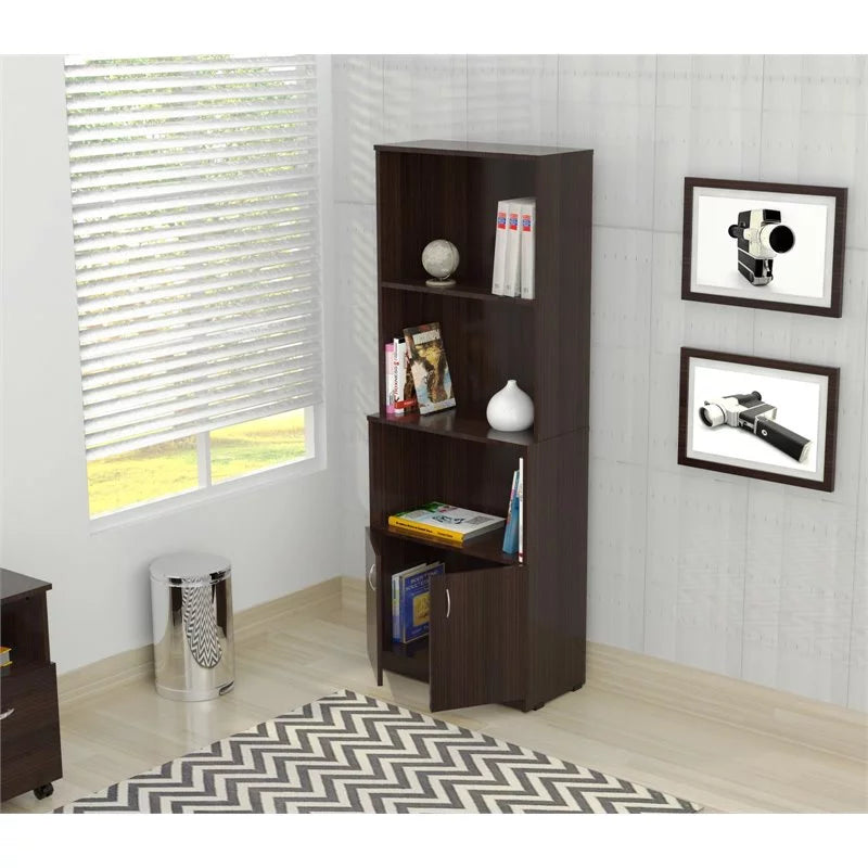 Computer Desk with Hutch and 3 Shelf Bookcase H72520