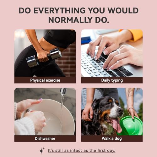 Short Square Press on Nails Set with Stickers U911918