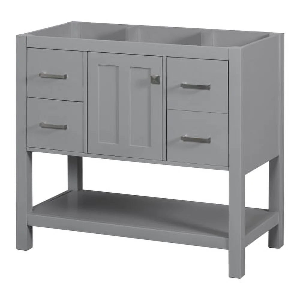 36" Gray Modern Bathroom Vanity with USB H6921