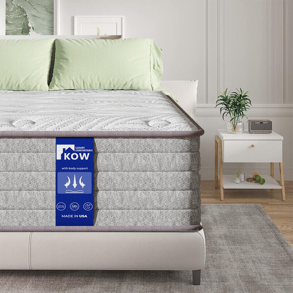 12 Full Size Gel Memory Foam Pocket Spring Hybrid Mattress V93183