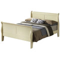 Beige Full Size Sleigh Bed T7830