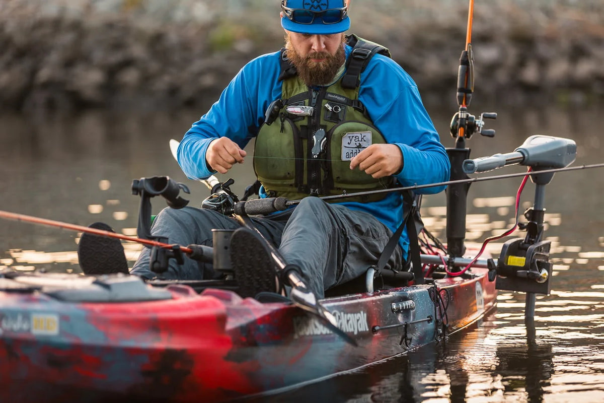 36 Lb. Thrust Saltwater Transom Mounted Electric Kayak Trolling Motor with 24 In. Shaft Z6723