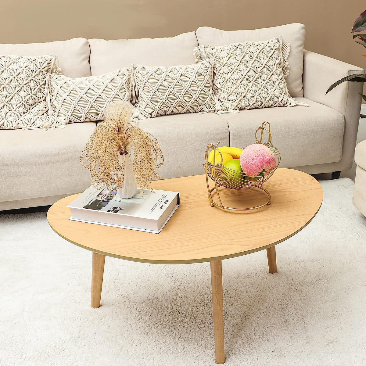 Small Black Oval Coffee Table U340958