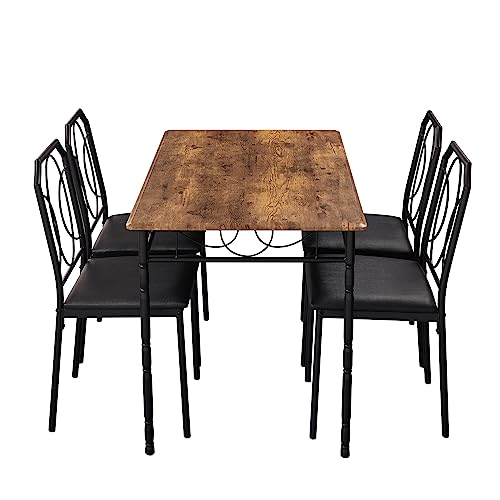 5 Piece Dining Table Set with Chairs X4021