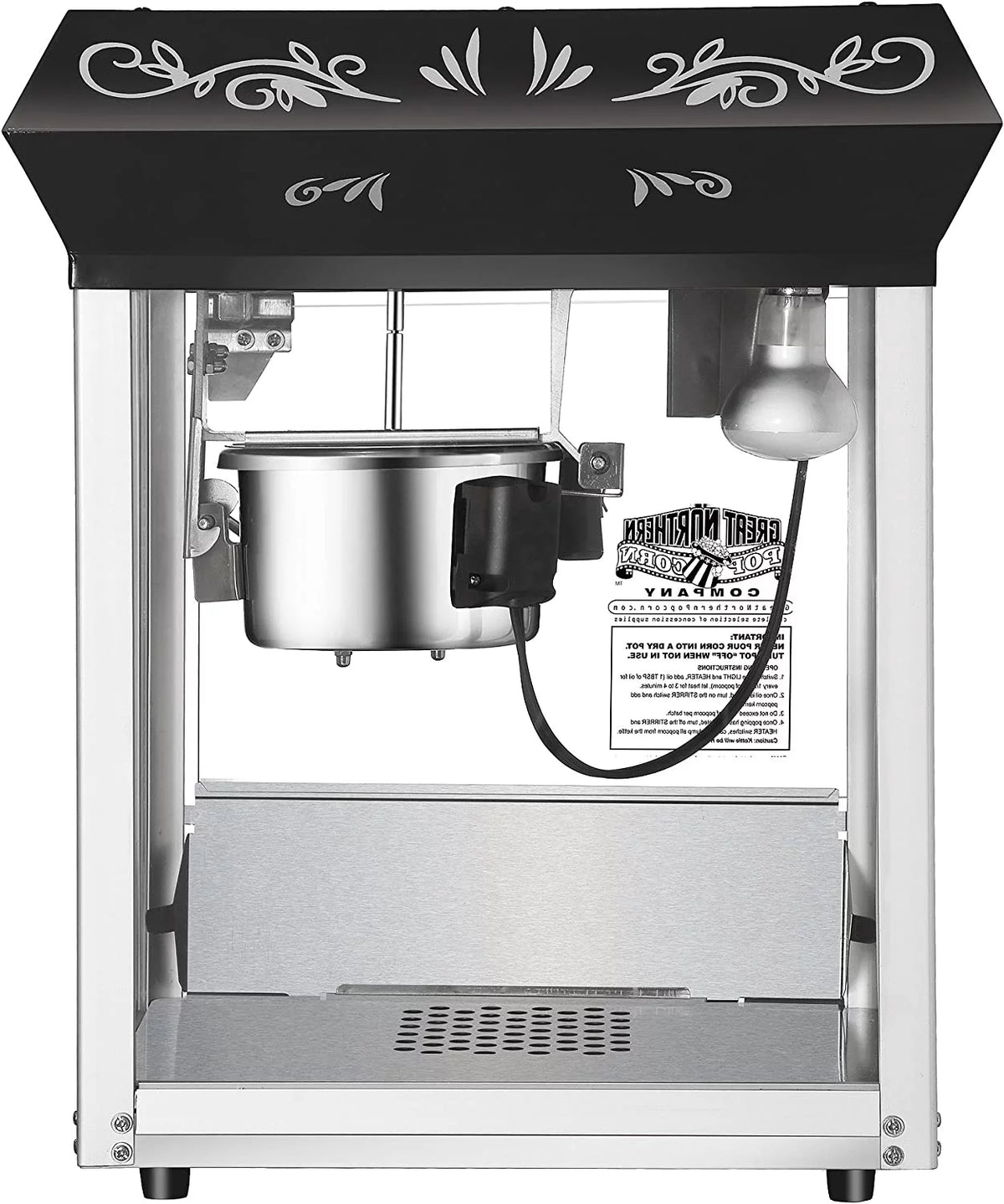 Black 4 oz Popcorn Popper Machine F861