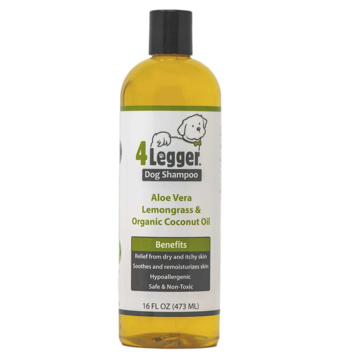 Certified Organic Hypoallergenic Dog Shampoo with Aloe and Lemongrass B58561
