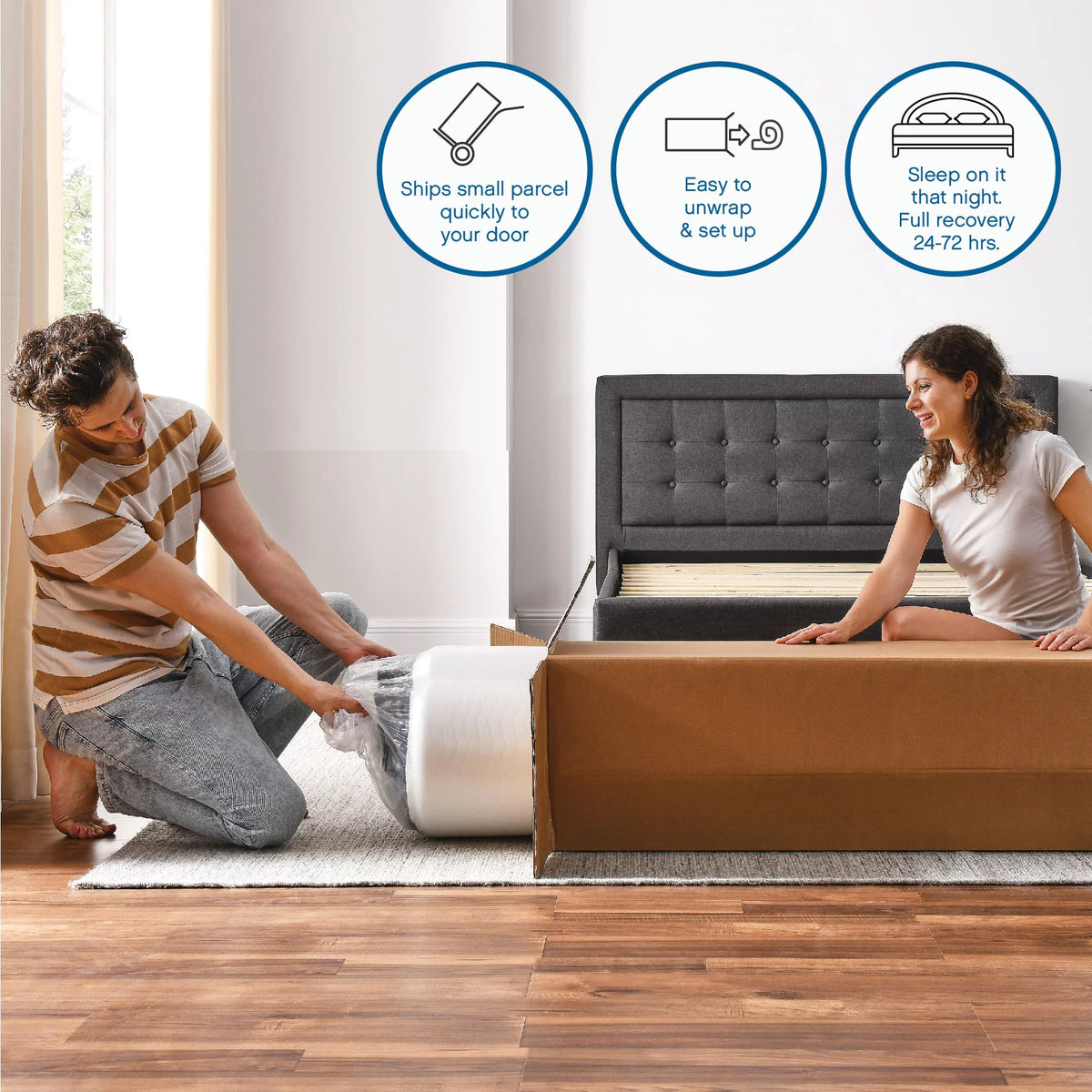 8 Gel Memory Foam Short Queen Mattress H395