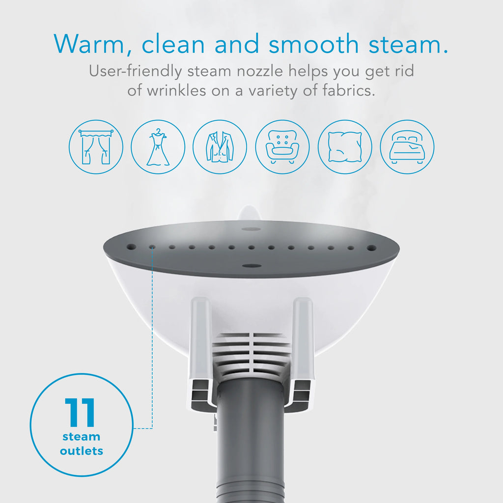 White Full-Size Fabric Steamer G83411