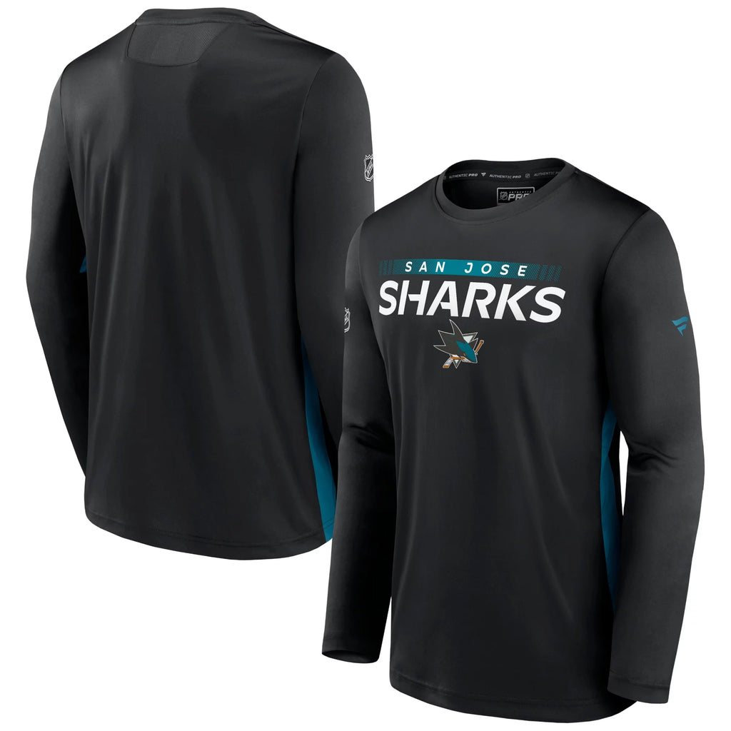 Men's Black Long Sleeve Performance T-Shirt U658913