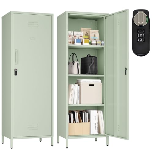 White 3 Shelf Steel Storage Cabinet B494