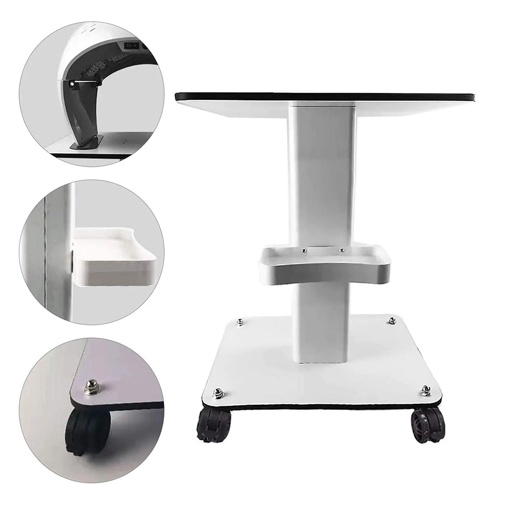 White Salon Trolley Rolling Cart with ABS Drawers E8863