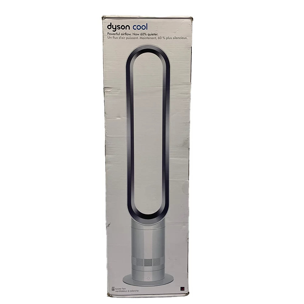 White Silver Tower Fan Q10018