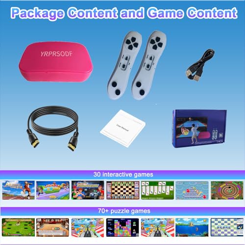 Grey TV Game Console with 2.4G Wireless Gamepad E637203