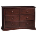 Black 6 Drawer Double Dresser Z170366