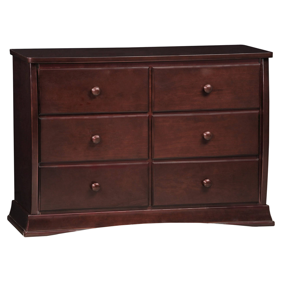 Black 6 Drawer Double Dresser Z170366