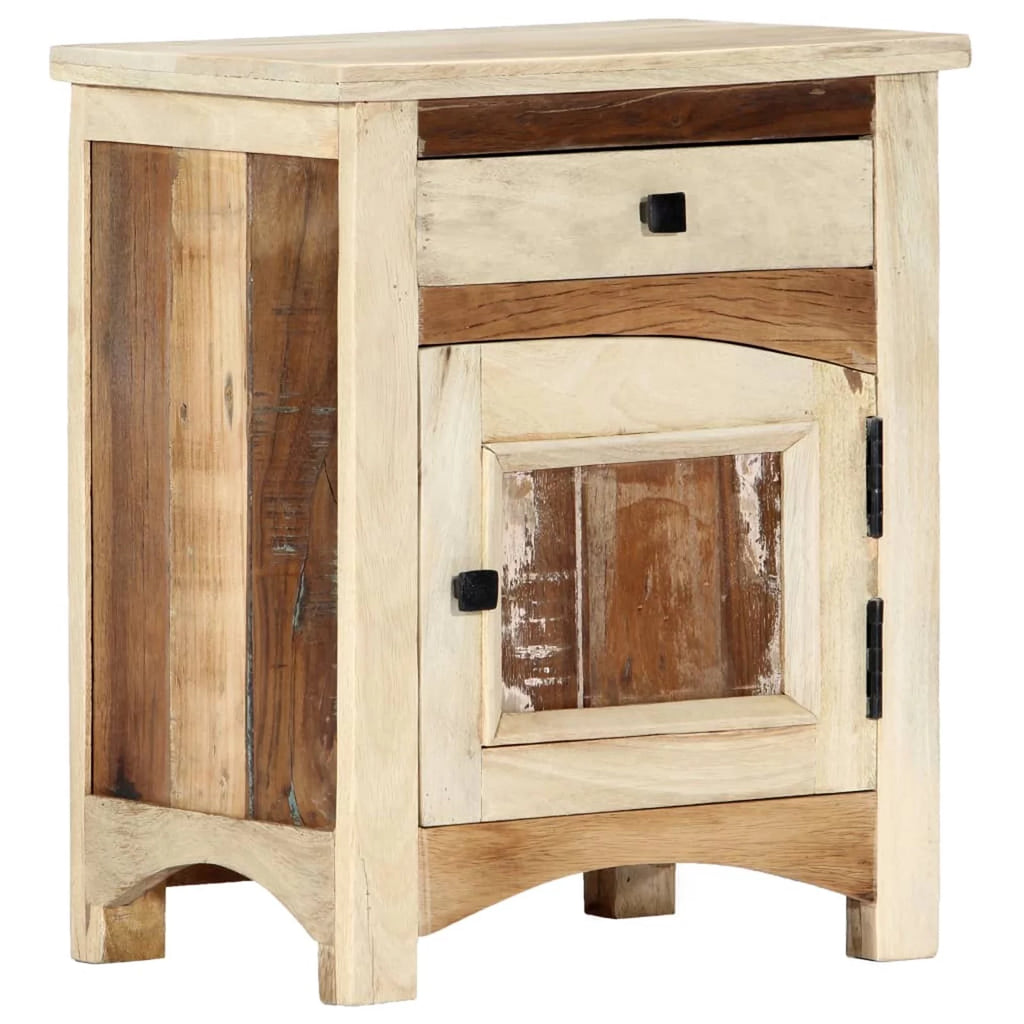 Bedside Cabinet Solid Reclaimed Wood U147327