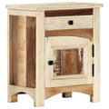 Bedside Cabinet Solid Reclaimed Wood U147327