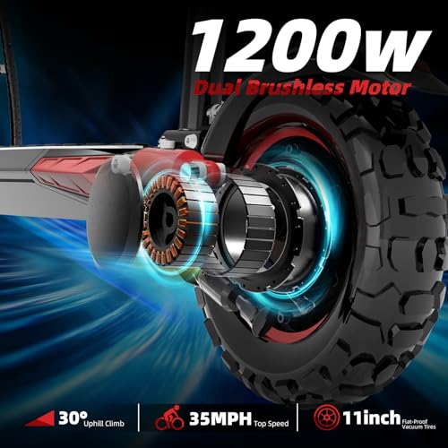Folding Electric Scooter with 11" Off-Road Tires S39032