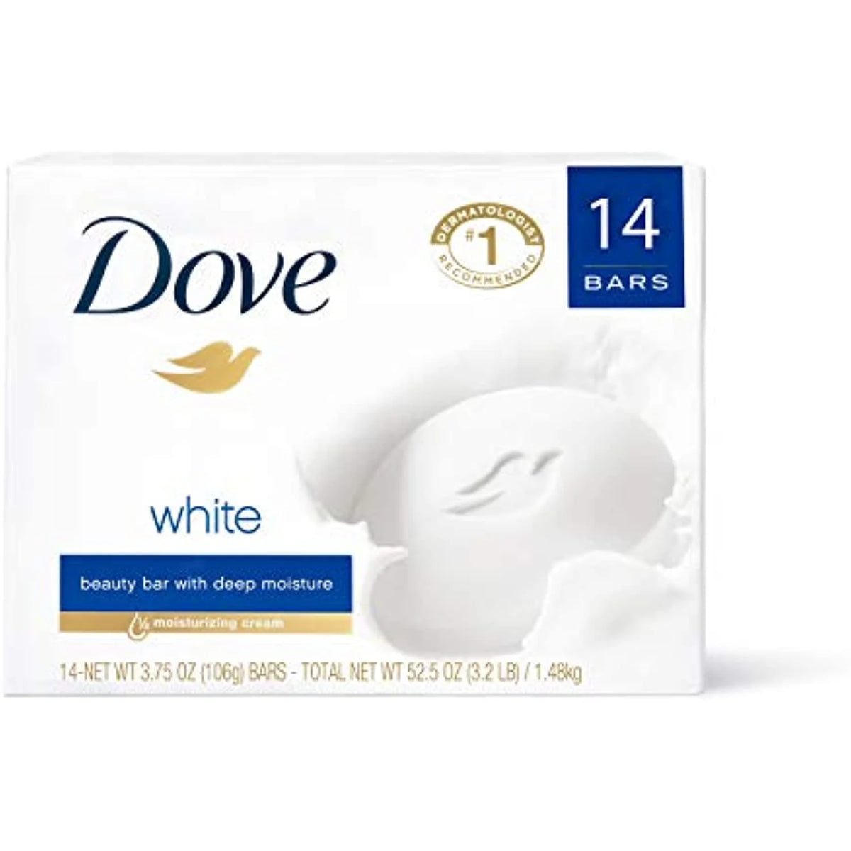 White Moisturizing Beauty Bar 3.75 Oz 14 Bars Y683325