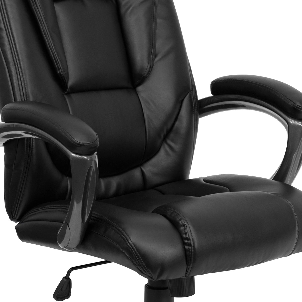 Black LeatherSoft High Back Ergonomic Office Chair D842567