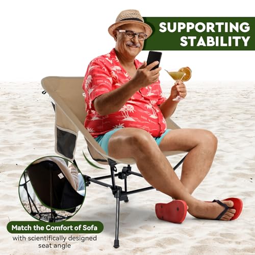 Lightweight Khaki Camping Chair R6805