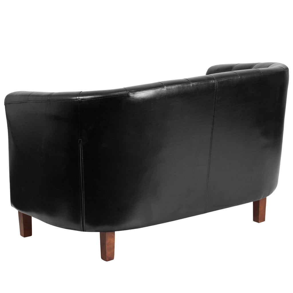 Black Tufted Loveseat H84947
