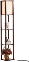 Standing Tower Floor Lamp with Shelves G50081