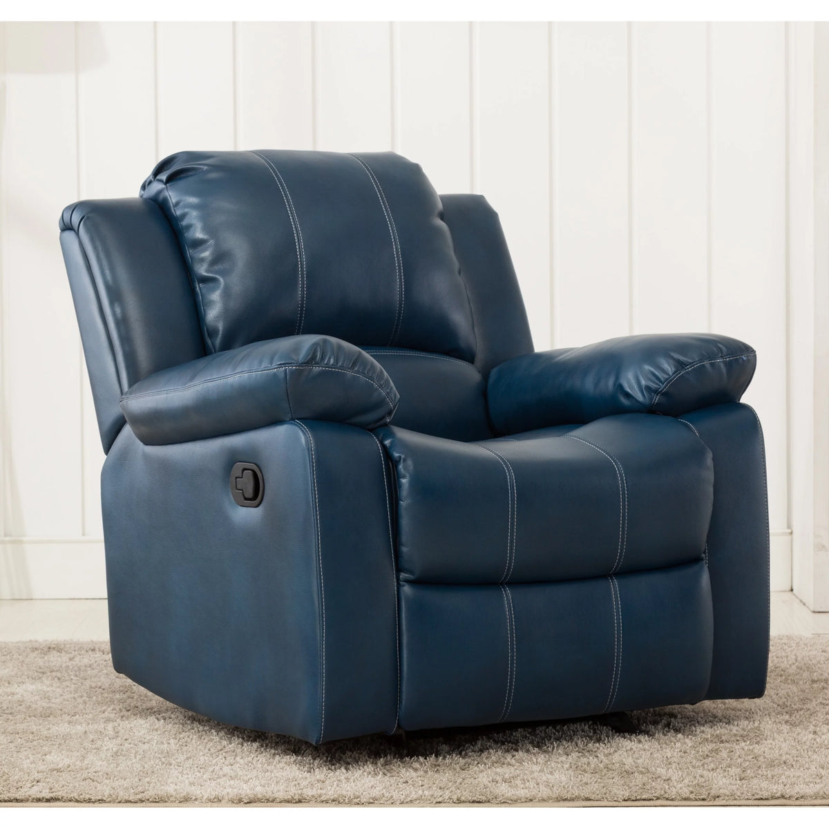 Leather Gel Glider Rocker Recliner Z982