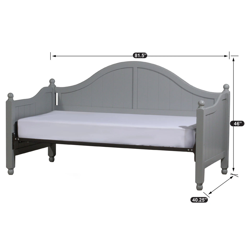 Gray Wood Daybed with Trundle N47337