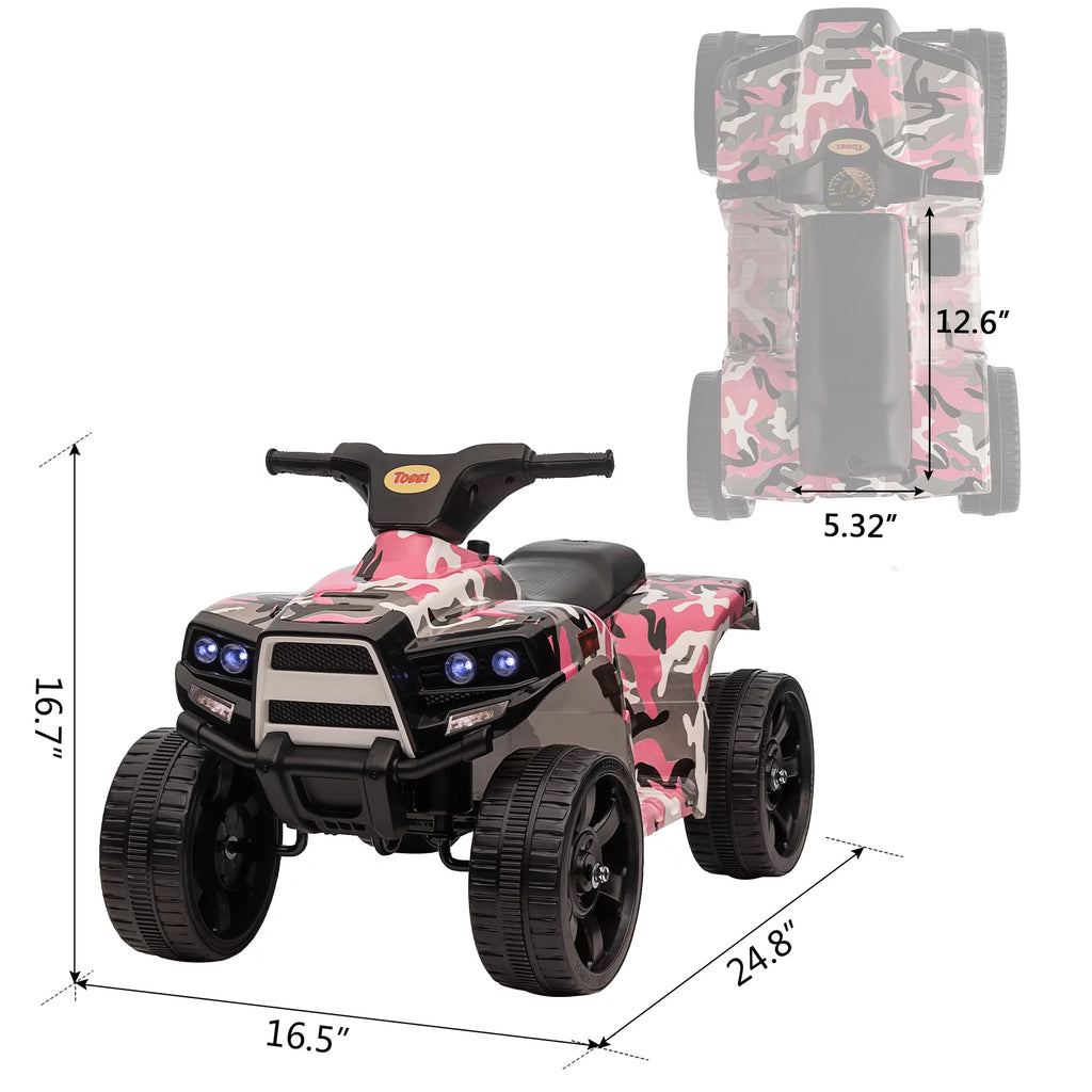 6V 4 Wheeler Electric Quad Car Ride on Toy P866225