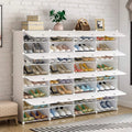 32-Cube 64-Pair 8-Tier White Shoe Storage Cabinet J882719