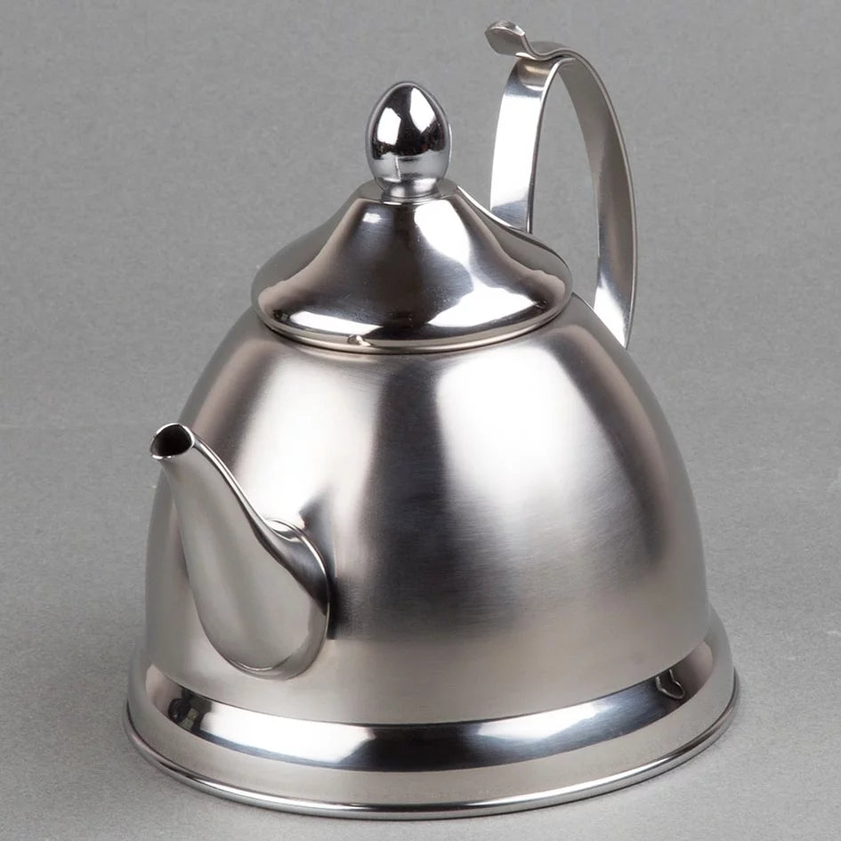 1.0 Quart Stainless Steel Tea Kettle with Infuser Basket T76934