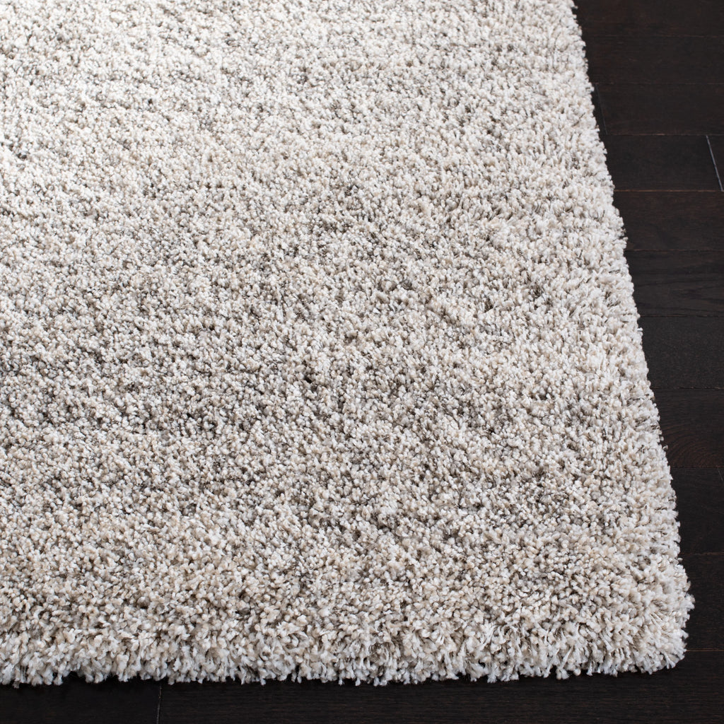 Ivory Grey Striped Shag Area Rug 10' x 14' T356969