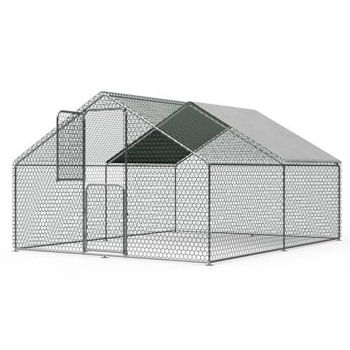 Large Walk in Metal Chicken Coop for 10 Chickens R39713