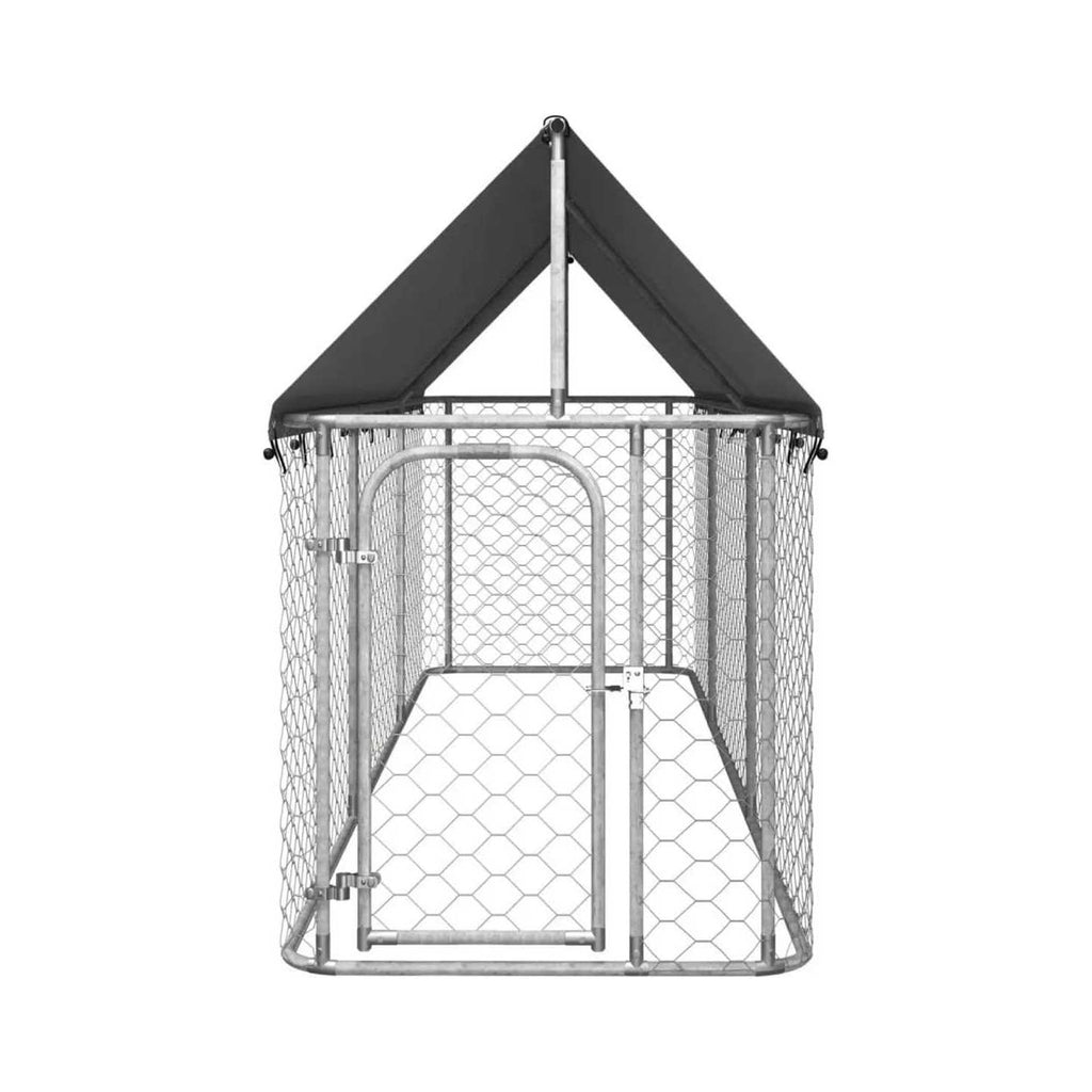 Outdoor Dog Kennel with Roof I3558
