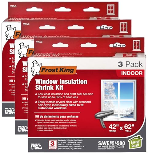 Clear Indoor Shrink Window Kit 42 62-Inch 9-Pack P698647
