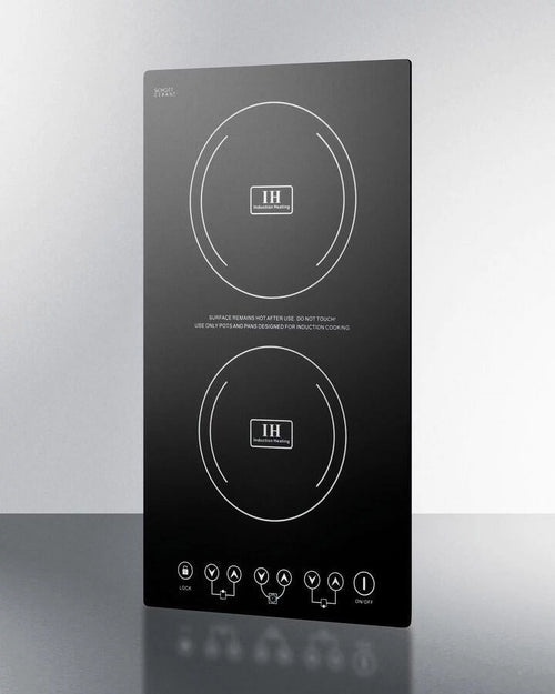 12" Wide 230V 2-Burner Induction Cooktop T807
