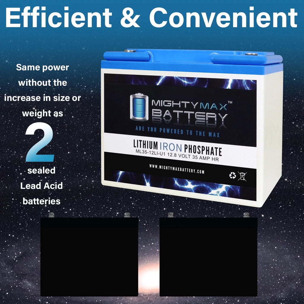 12V 35AH U1 Lithium Replacement Battery O840