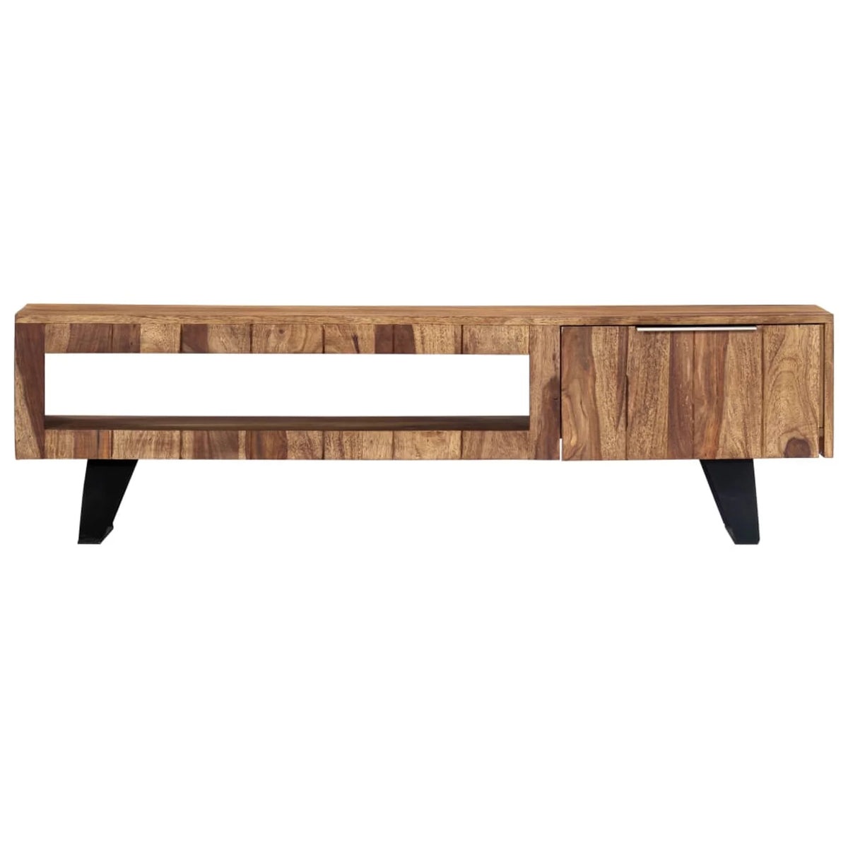 Sheesham Wood TV Cabinet with Steel Legs V514479