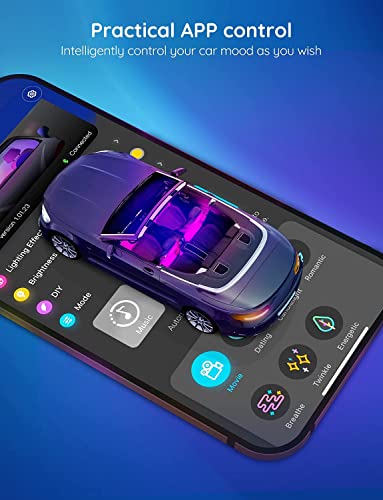 Smart RGB Car LED Lights with App Control O1877