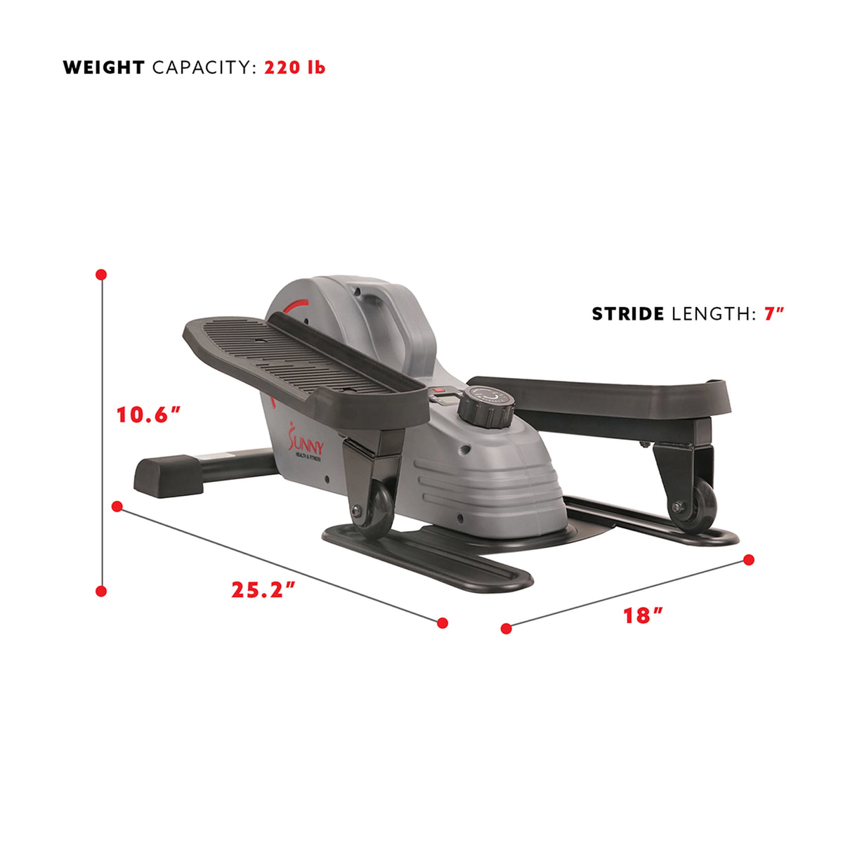 Compact Magnetic Standing Elliptical Machine with Handlebars Q656