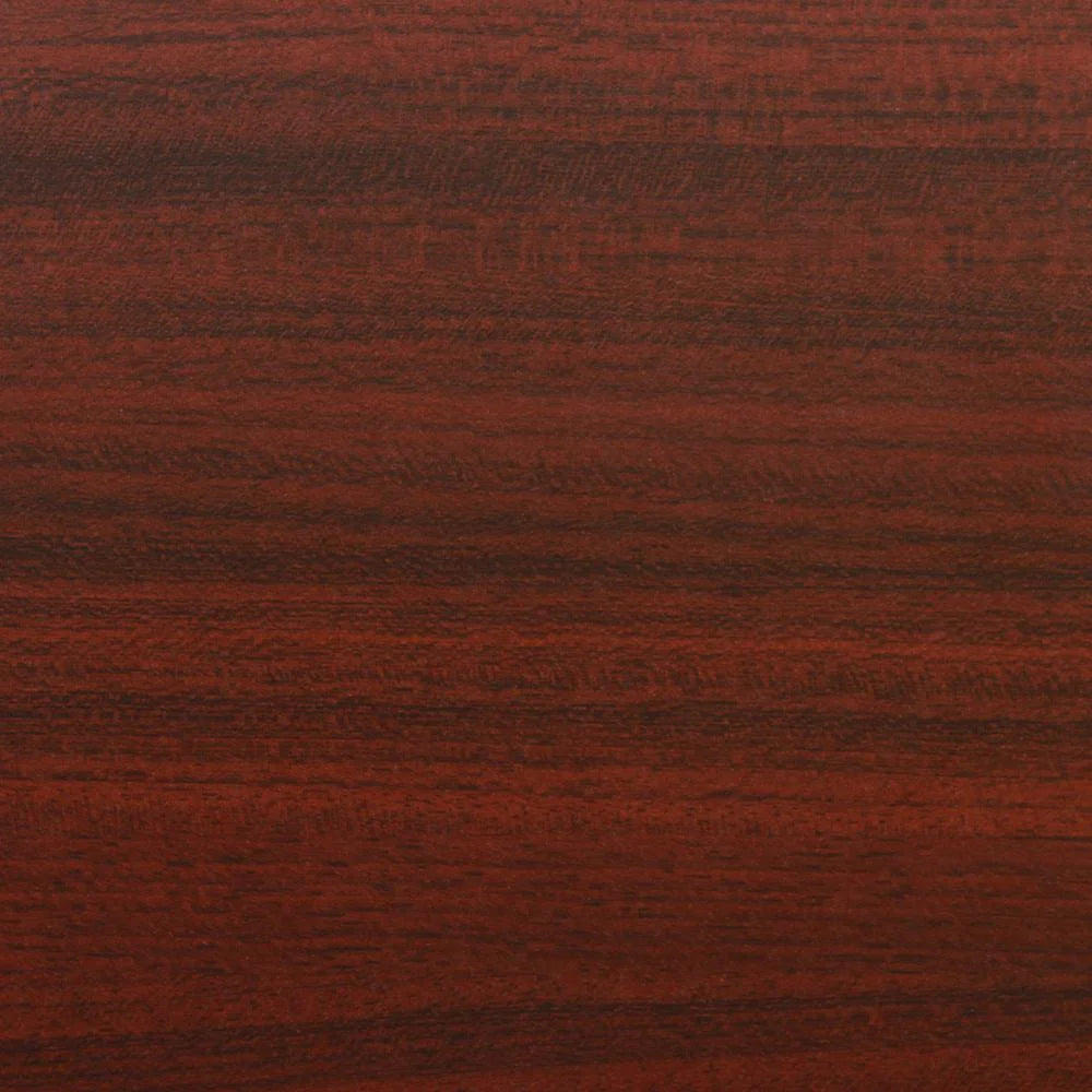72" L-Desk with Return, Mahogany/Chrome F117965
