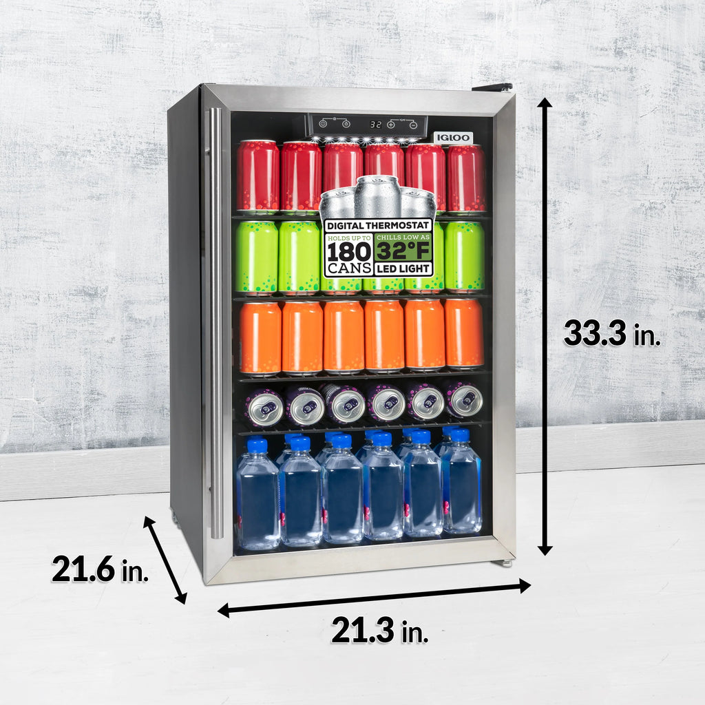 4.1 Cu. Ft. Stainless Steel Beverage Cooler U444