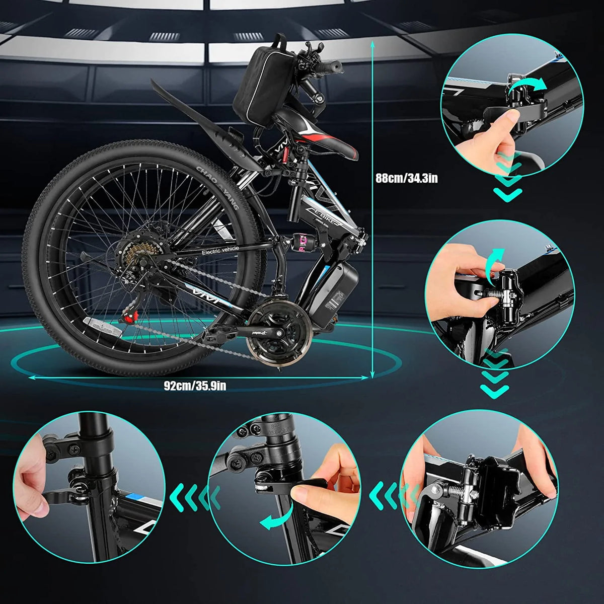 Folding Electric Bike 500W 26 Y35393